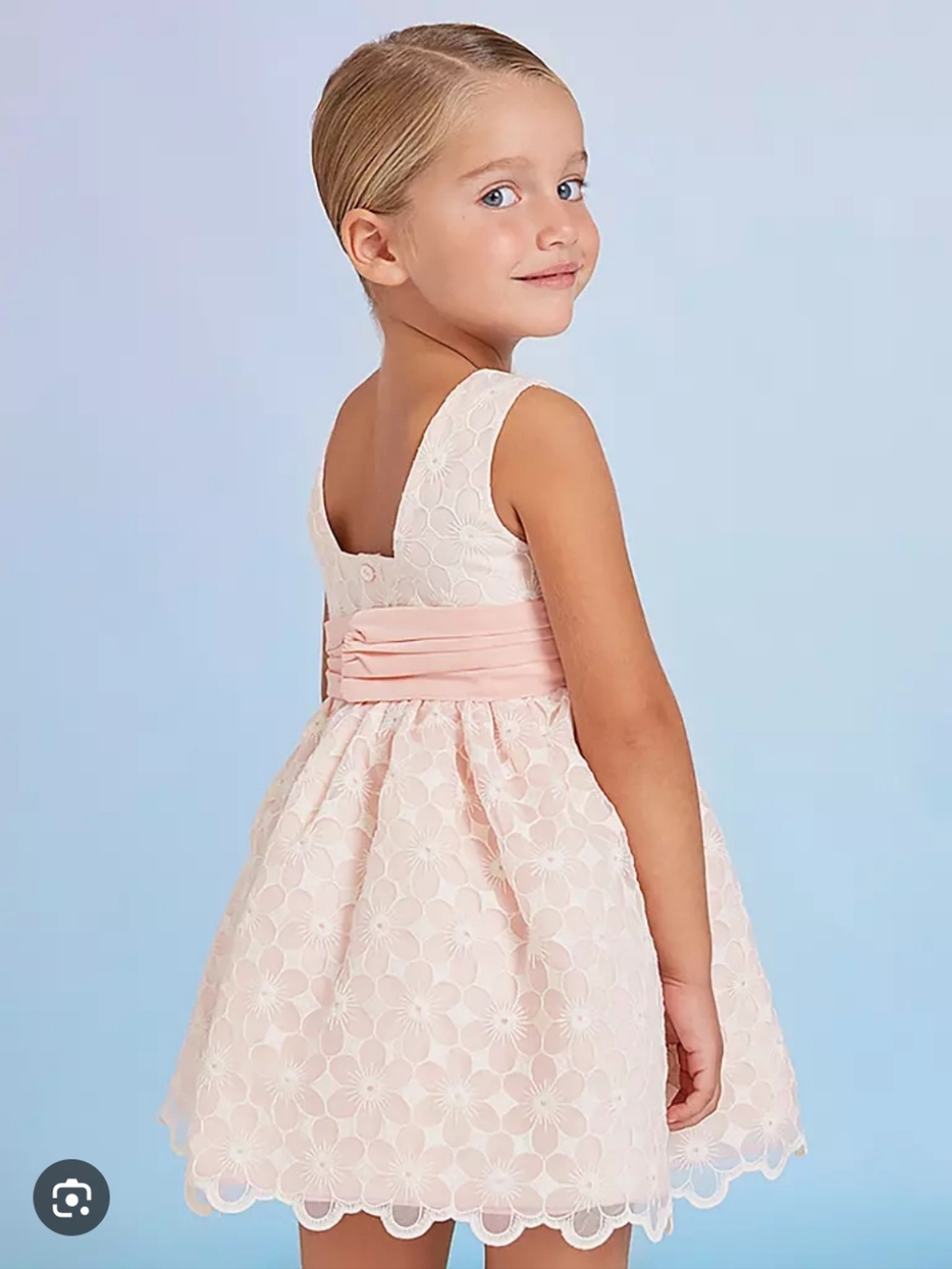 Abel & Lula Gandy Embroidered Organza Dress- 10